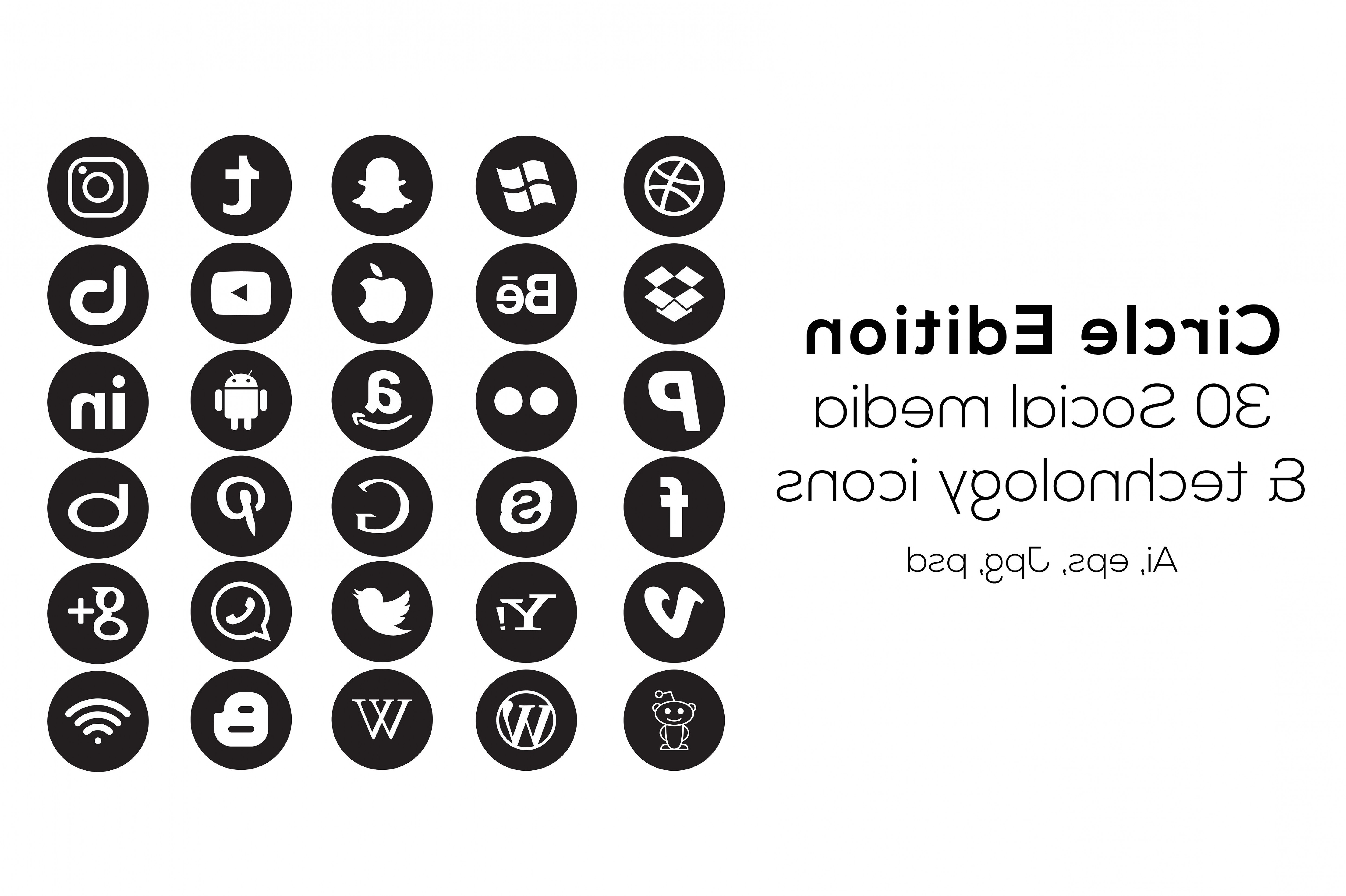 5799x3860 Circle Social Media Icons Soidergi