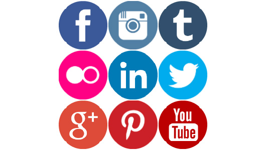 530x300 Round Social Media Icons Vector Images