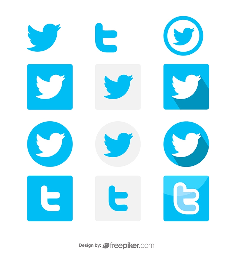 Freepiker Twitter Social Media Icon Vector Icons 800x884 Freepiker Twitter Social Media Icon Vector Icons