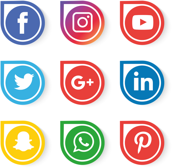 Hd Vector Social Media Icons 559x547 Hd Vector Social Media Icons