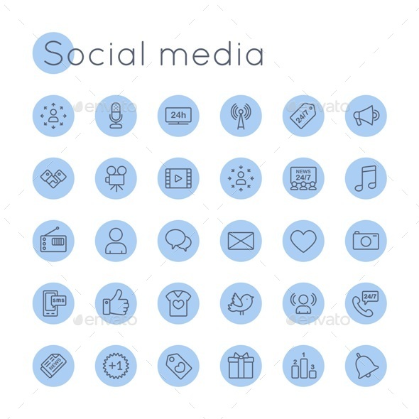 590x590 Best Social Media Icons Vector Collections