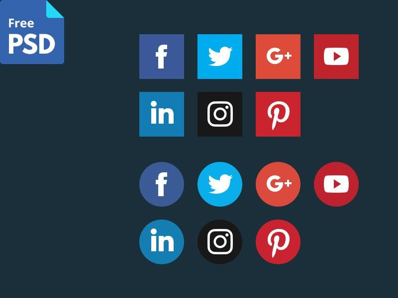 800x600 Freebies Social Icons, Social Media Icons