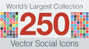 298x164 Vector Social Media Icons Free Premium Version