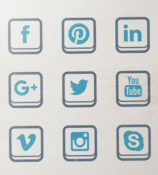 534x592 Best Social Media Icon Sets For Free Download