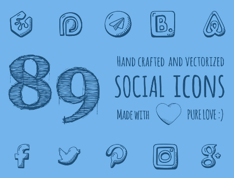 461x352 Best Social Media Icon Sets For Free Download