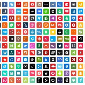 300x300 Vector White Social Media Icons Complete Web Icon Set Hoodamathrun