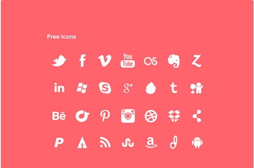 500x330 Cool Social Media Icons Set