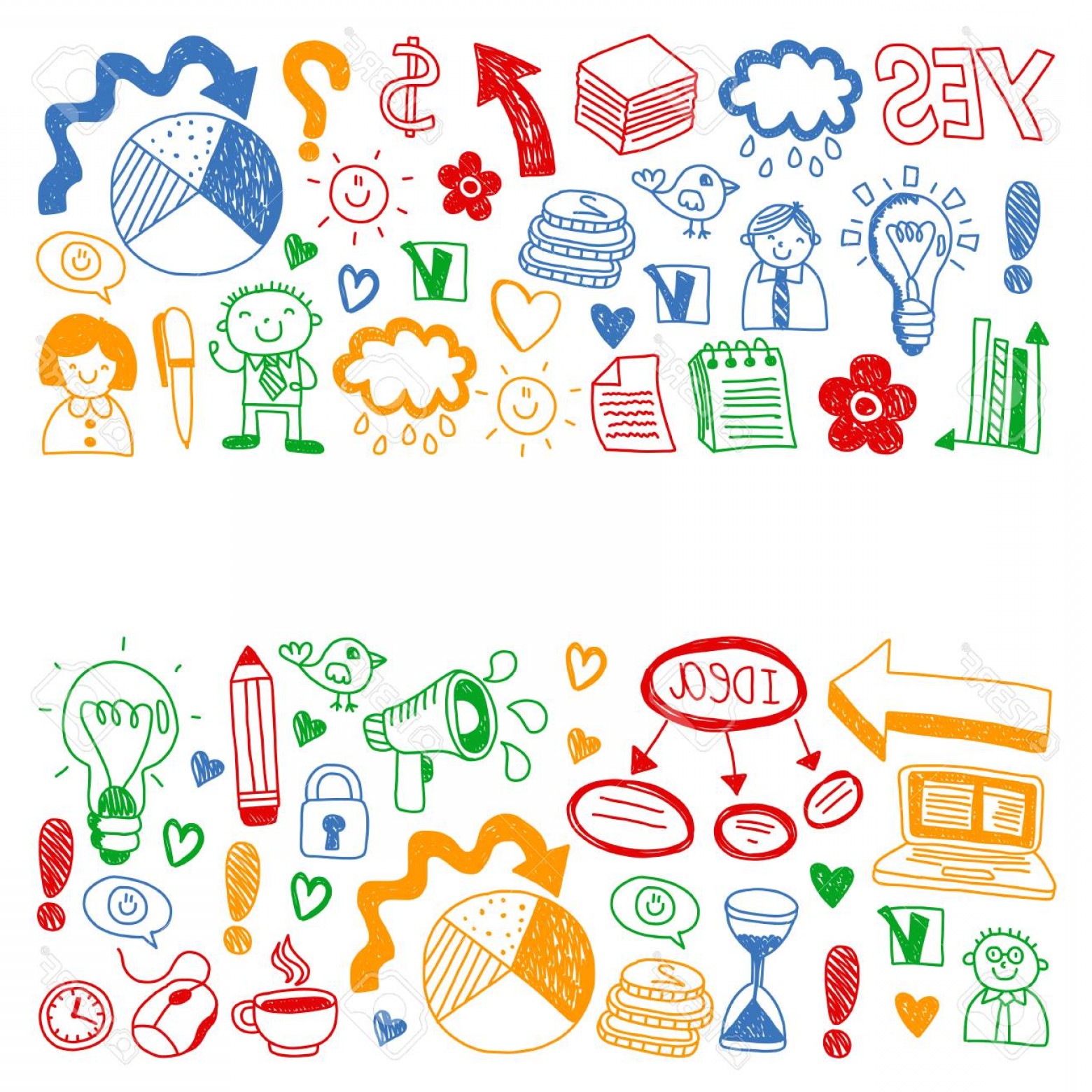 Photostock Vector Business Doodles Social Media Icons Vector 1560x1560 Photostock Vector Business Doodles Social Media Icons Vector