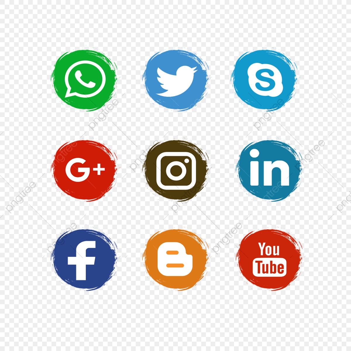 Social Media Icons Vector at Vectorified.com | Collection of Social ...