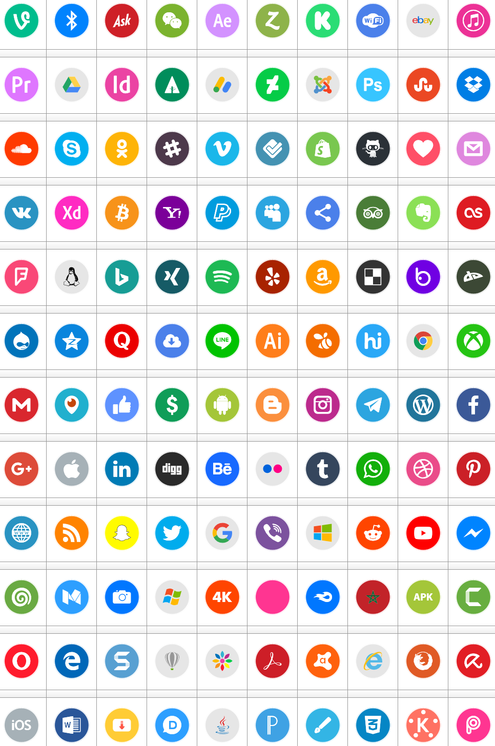 966x1456 Download Font Icons Social Media Color