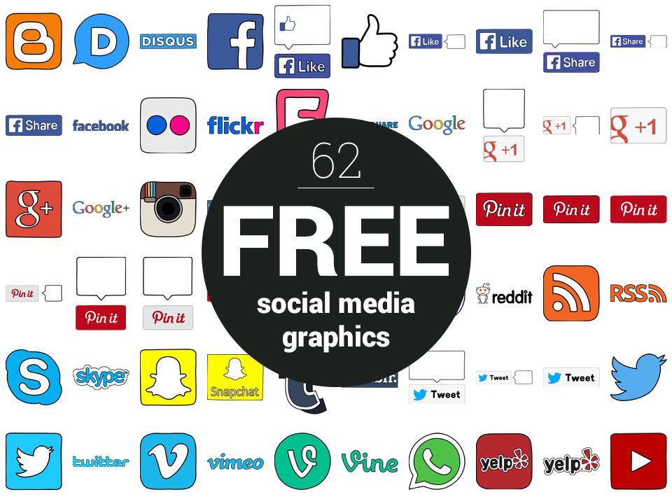 Free Social Media Icons And Logos For Download 960x720 Free Social Media Icons And Logos For Download