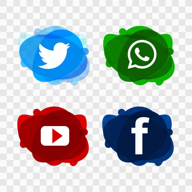 626x626 Free Modern Social Media Icons Set Design Vector Dxf Png