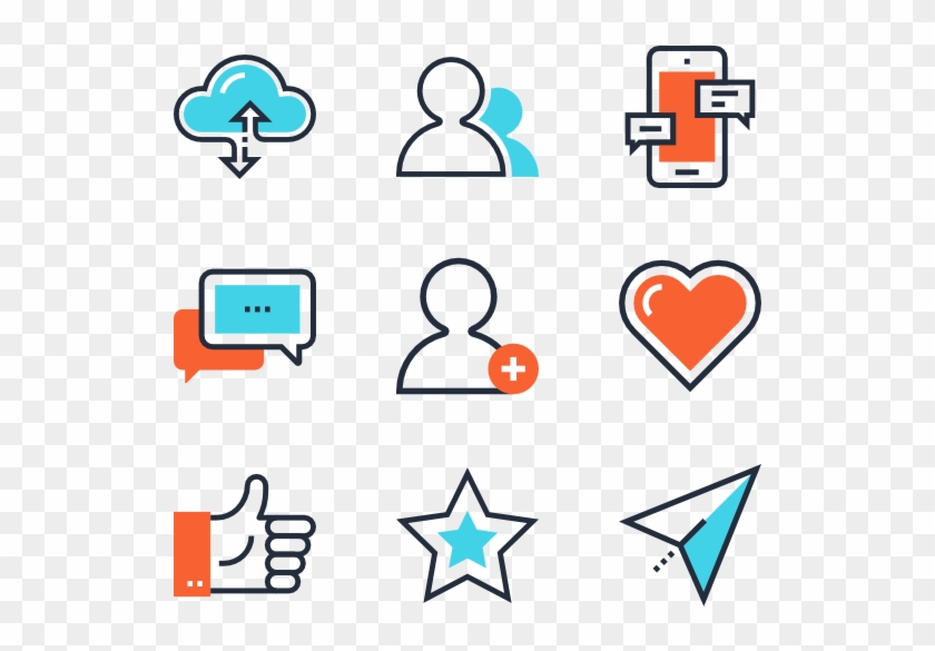 840x585 Social Media Icons Free Vector