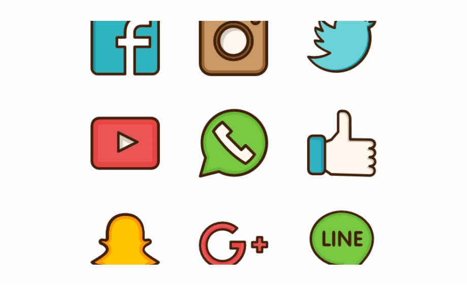 920x561 Social Media Icons Clipart Social Networking