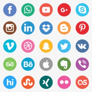 300x300 Social Media Icons Vector Png Download Transparent Social Media