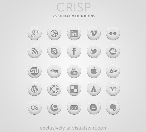 570x516 Free Social Media Icon Sets