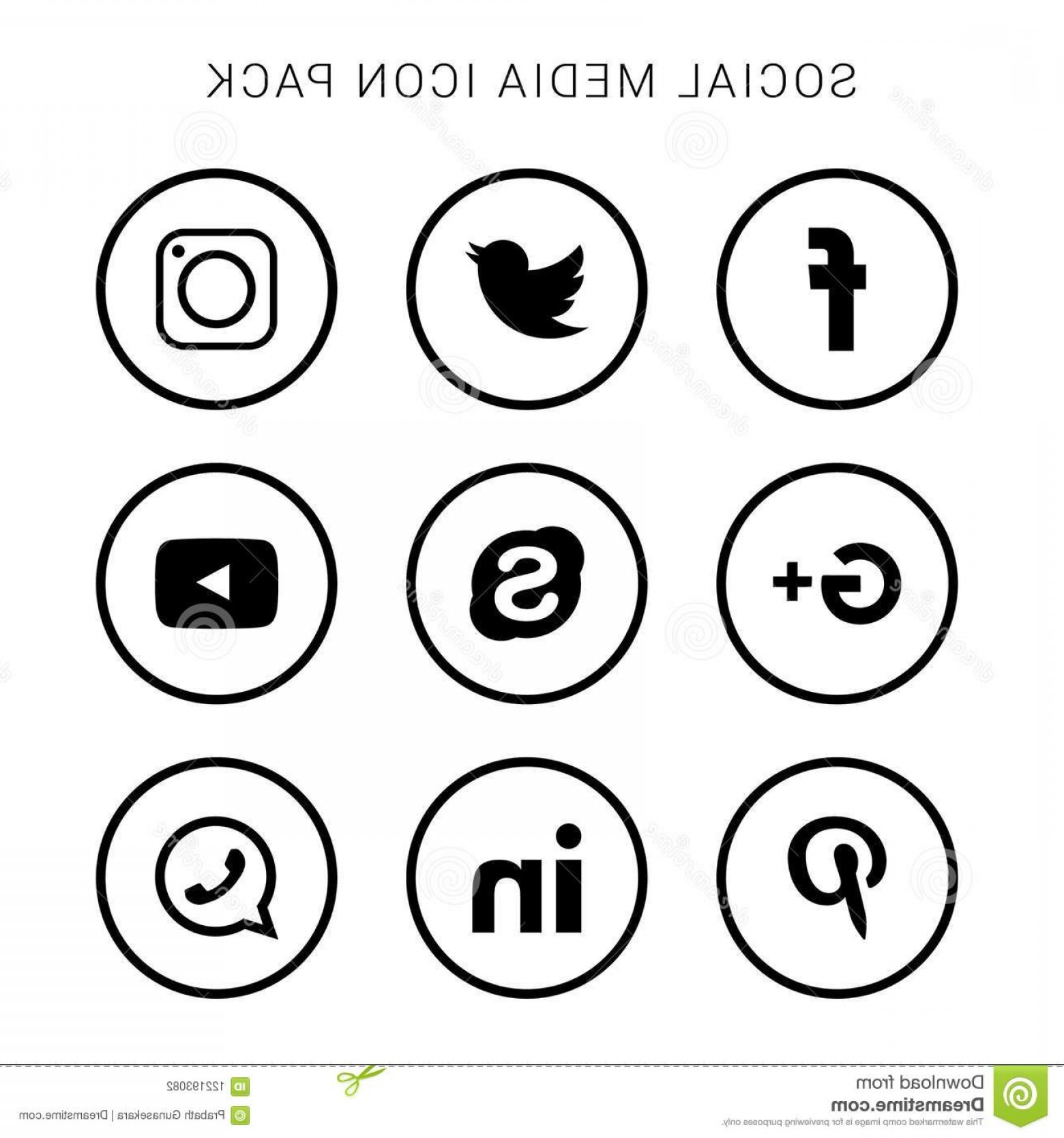 Social Media Icons White Vector at Vectorified.com | Collection of ...