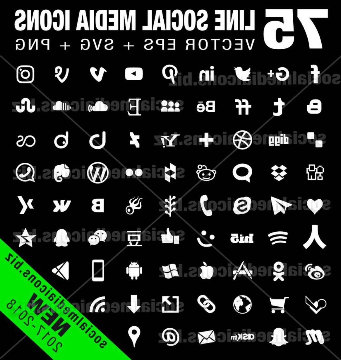 1165x1228 Simple Social Media Icons White New Cqrecords