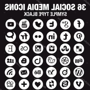 300x300 Social Media Icons Vector Black And White Soidergi