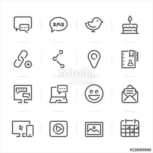 500x500 Social Media Icons With White Background Stock Image And Royalty