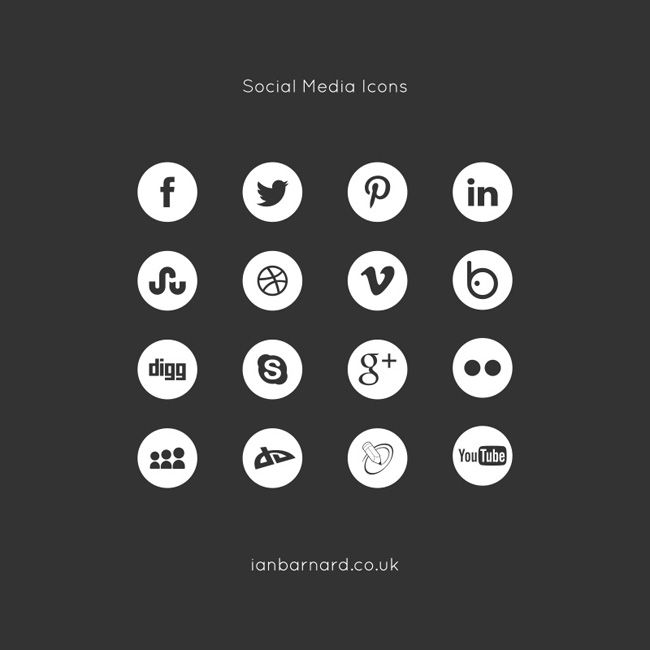 650x650 Free Popular Social Media Icons
