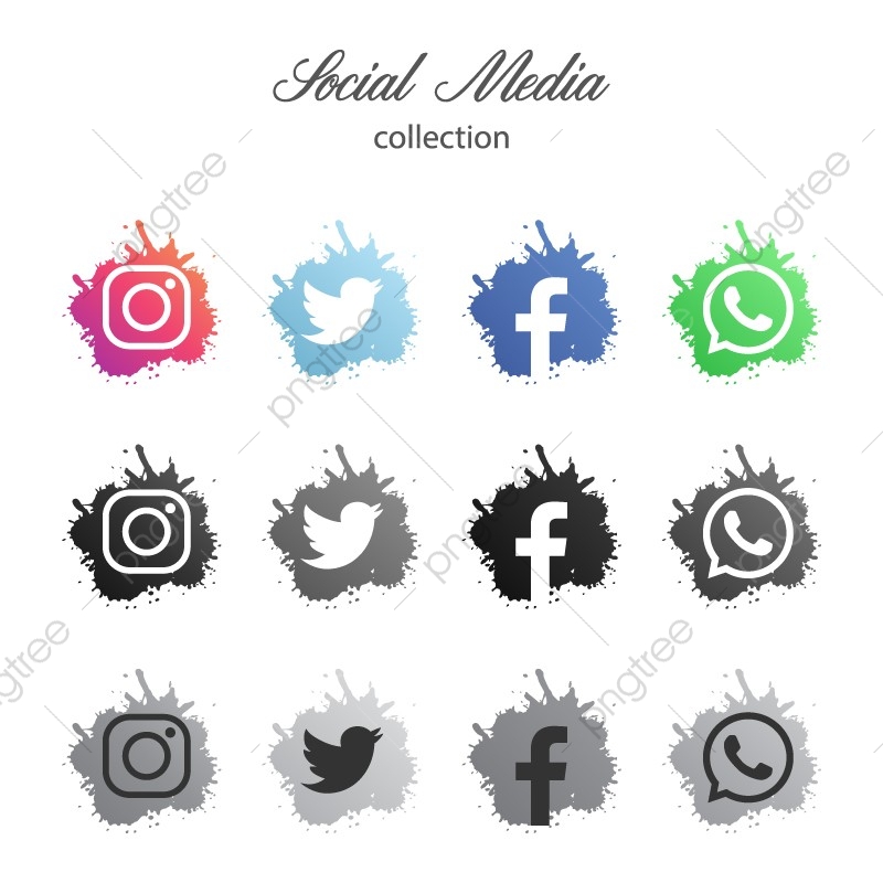 Modern Social Media Logotype Collection, Social Media Icons 800x800 Modern Social Media Logotype Collection, Social Media Icons