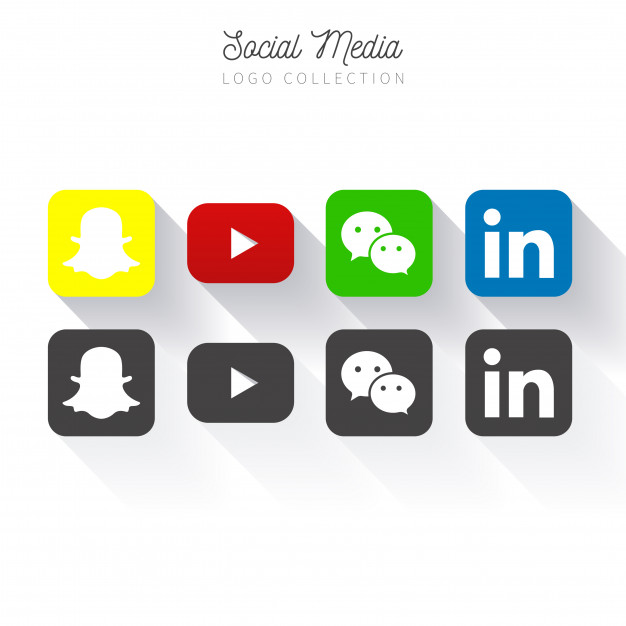Social Media Logo Collection Free Vector Vectorkh 626x626 Social Media Logo Collection Free Vector Vectorkh
