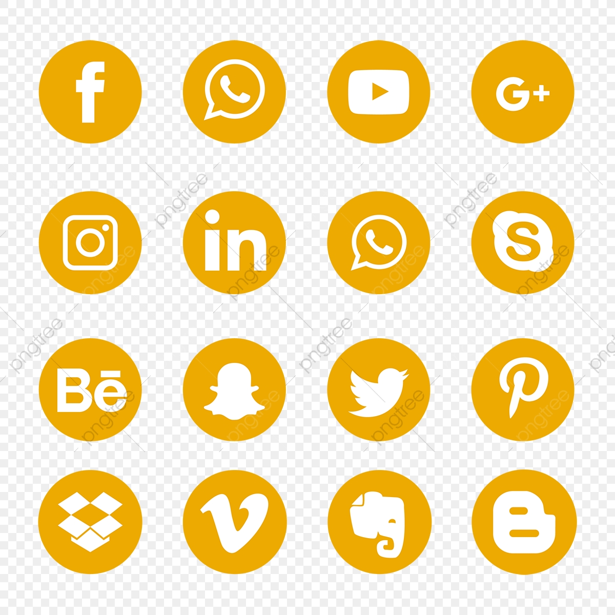 Yellow Social Media Icons Set Logo Symbol, Social Media Icons 1200x1200 Yellow Social Media Icons Set Logo Symbol, Social Media Icons