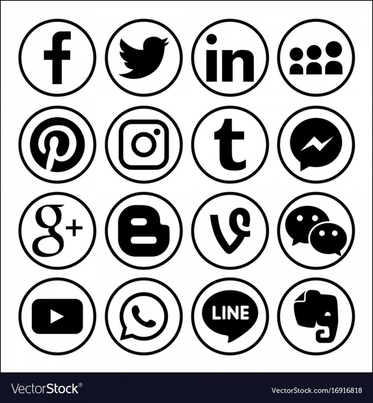 Social Media Logos Vector At Collection Of Social Media Logos Vector Free For 9514