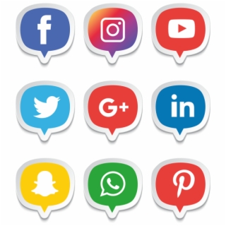 320x320 Free Social Media Icons Vector Png Image, Transparent Social Media