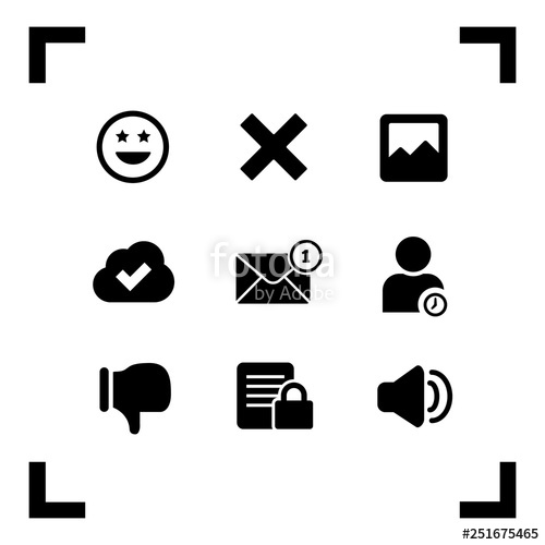 500x500 Social Media Icon Vector Stock Image And Royalty Free Vector