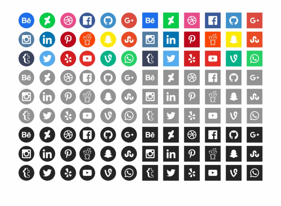920x676 Vector Free Social Media Icons