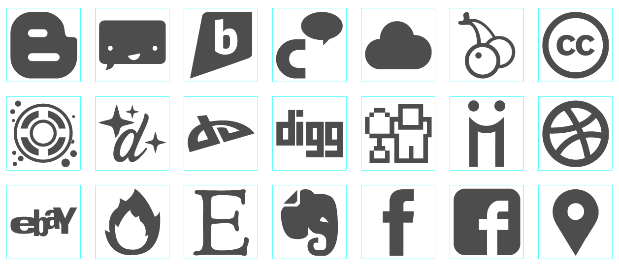 1257x541 Free Social Media Icon Vector Kit