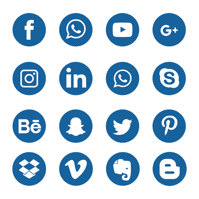 640x640 Social Media Icons Set Logo Symbol, Social, Media, Icon Png