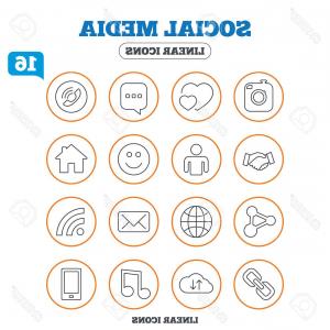 300x300 Doodle Social Media Symbols Vector Newwaysys