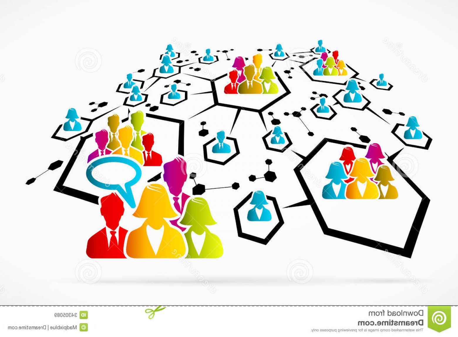 1560x1148 Royalty Free Stock Images Network Communication Abstract Social