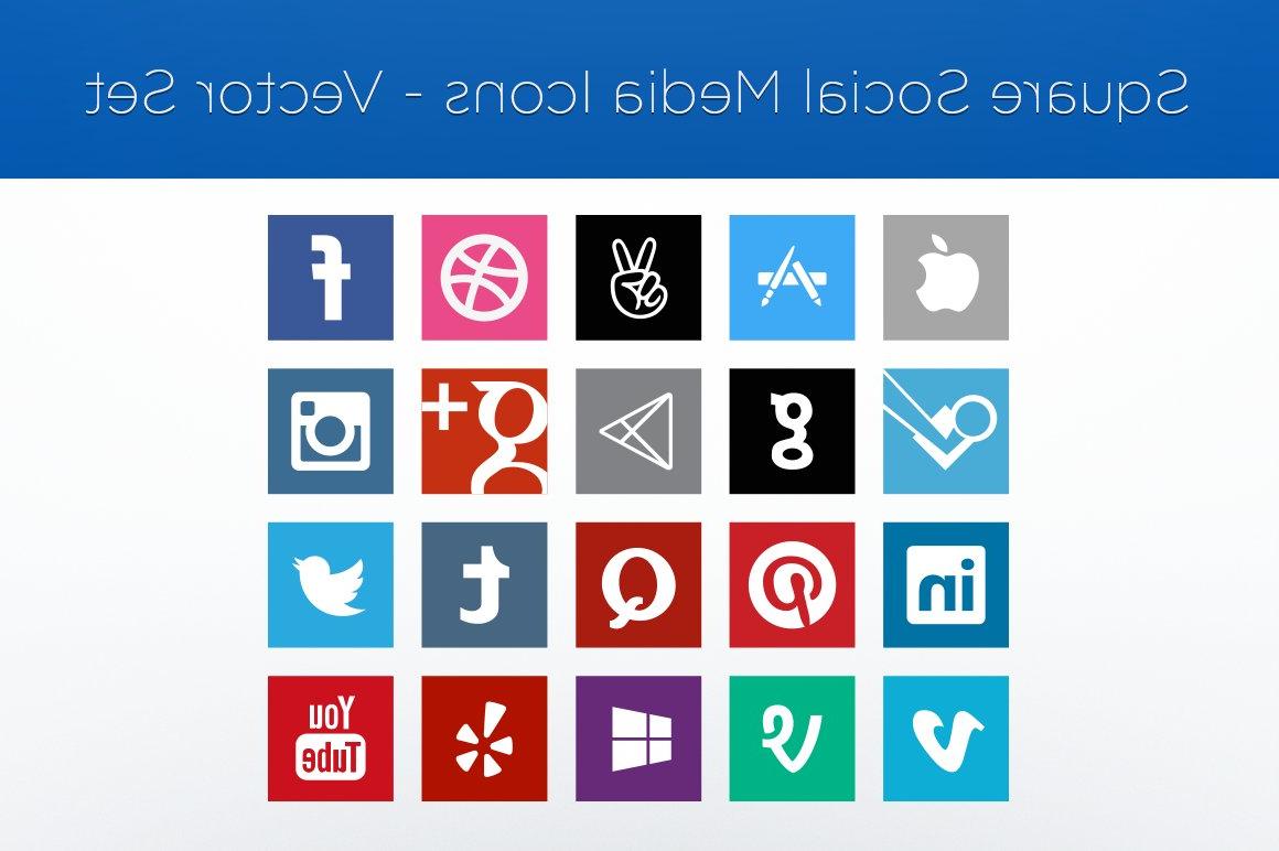 1160x772 Best Social Media Icons Square Photos Free Vector Art, Images