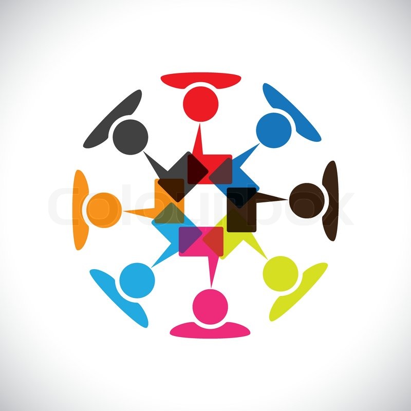 800x800 Concept Vector Graphic Social Media Stock Vector Colourbox