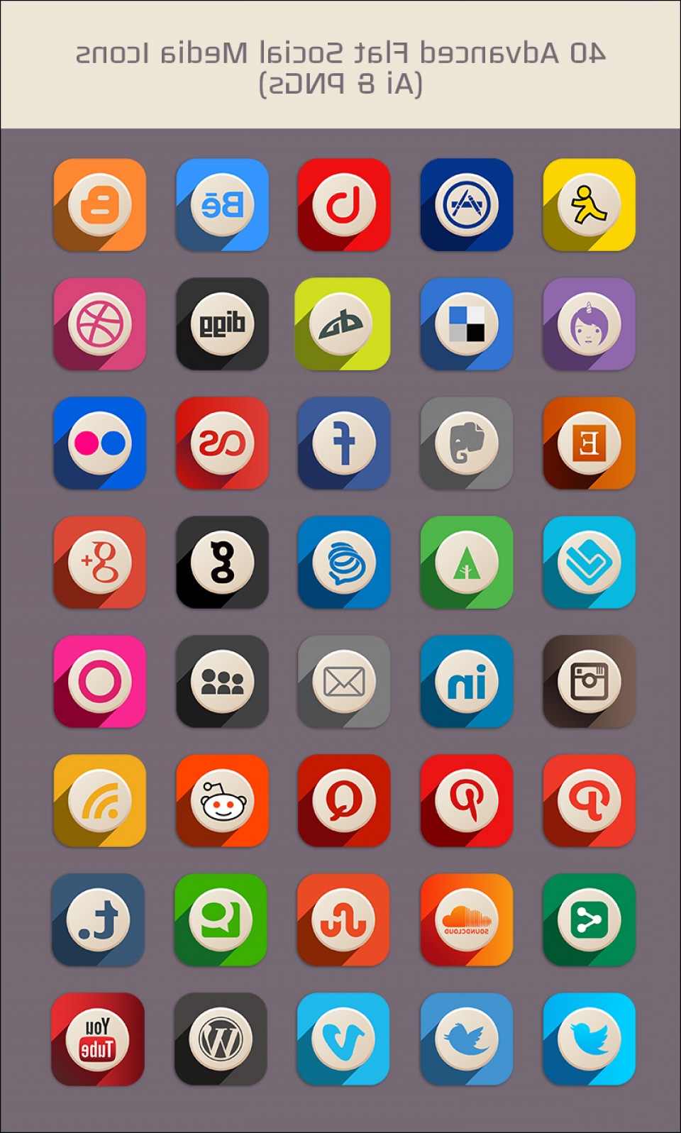 960x1597 Free Advanced Flat Social Media Icons Pngs Vector Newwaysys