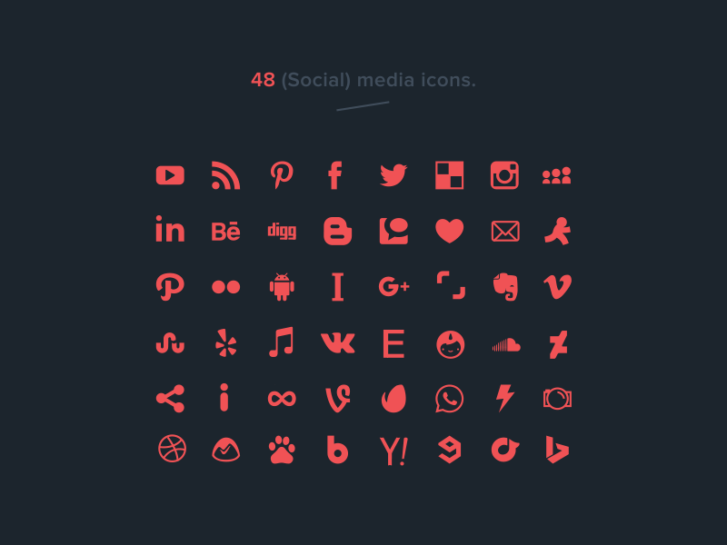 800x600 Free Social Media Icons
