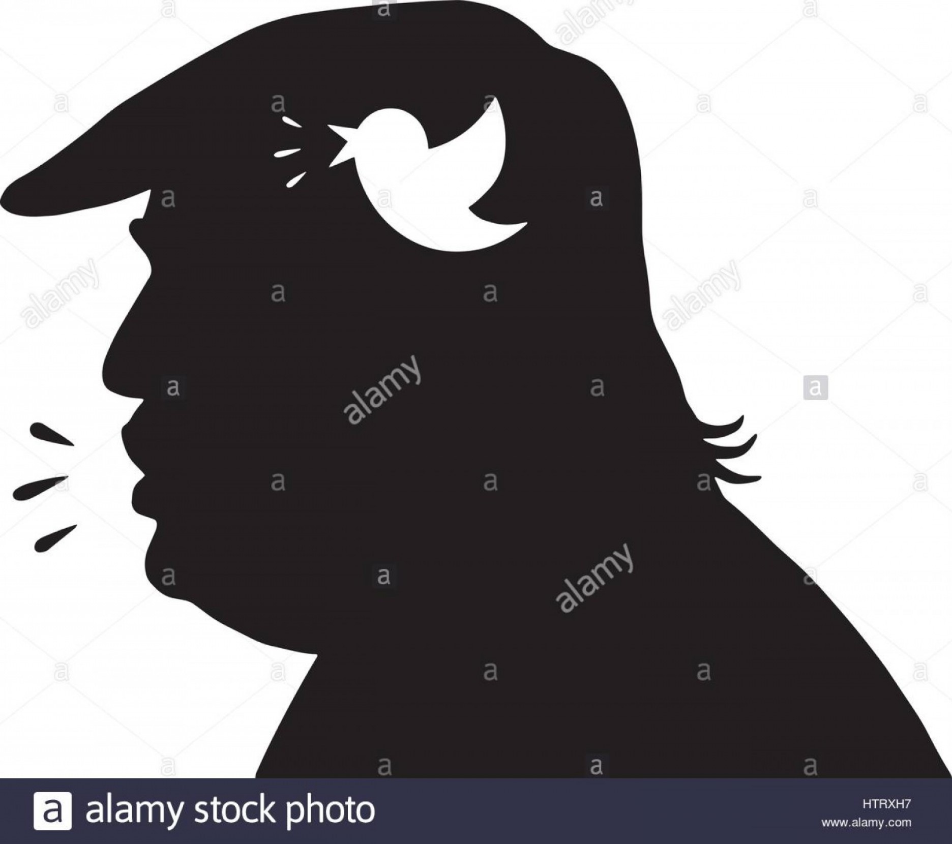 1872x1660 Stock Photo Donald Trump Silhouette And Social Media Icon Vector