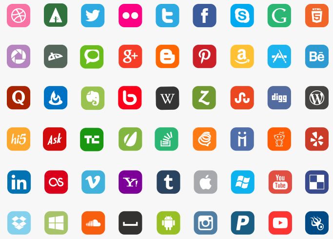 683x492 Best Free Flat Social Media Icons Sets