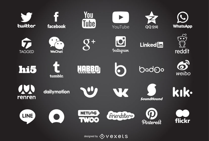 845x570 New Popular Social Network Icons And Logos