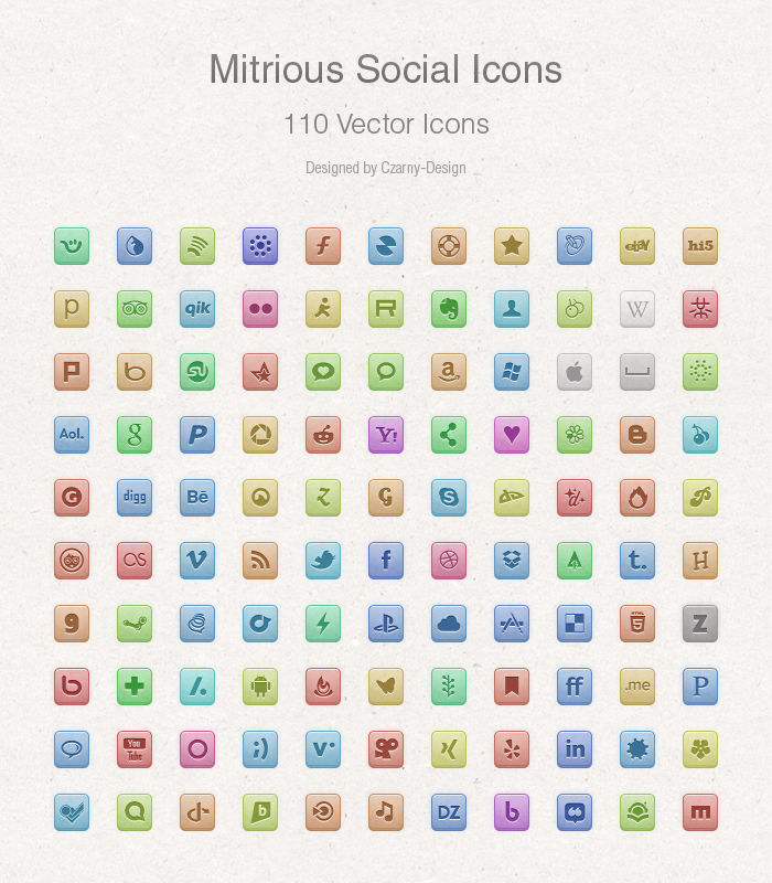 700x800 Hand Picked, Free Social Icon Packs Sitepoint