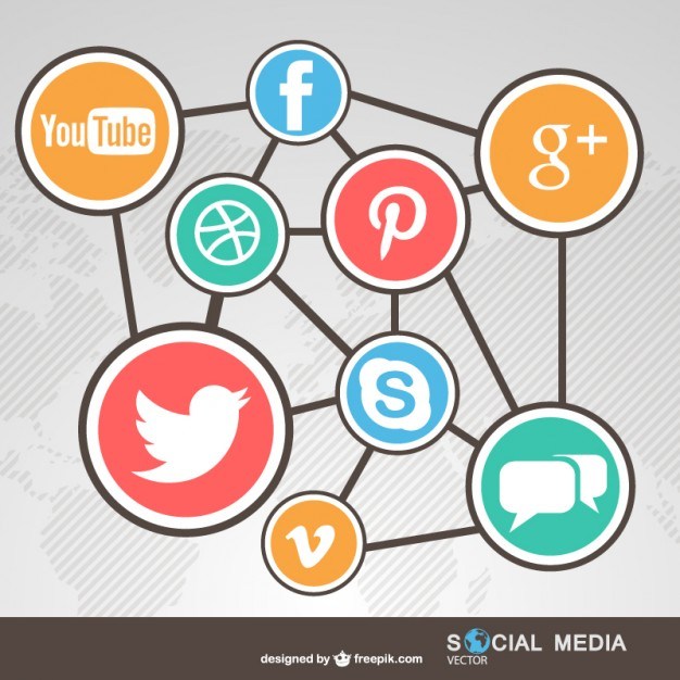 626x626 Social Media Icons Free Vector