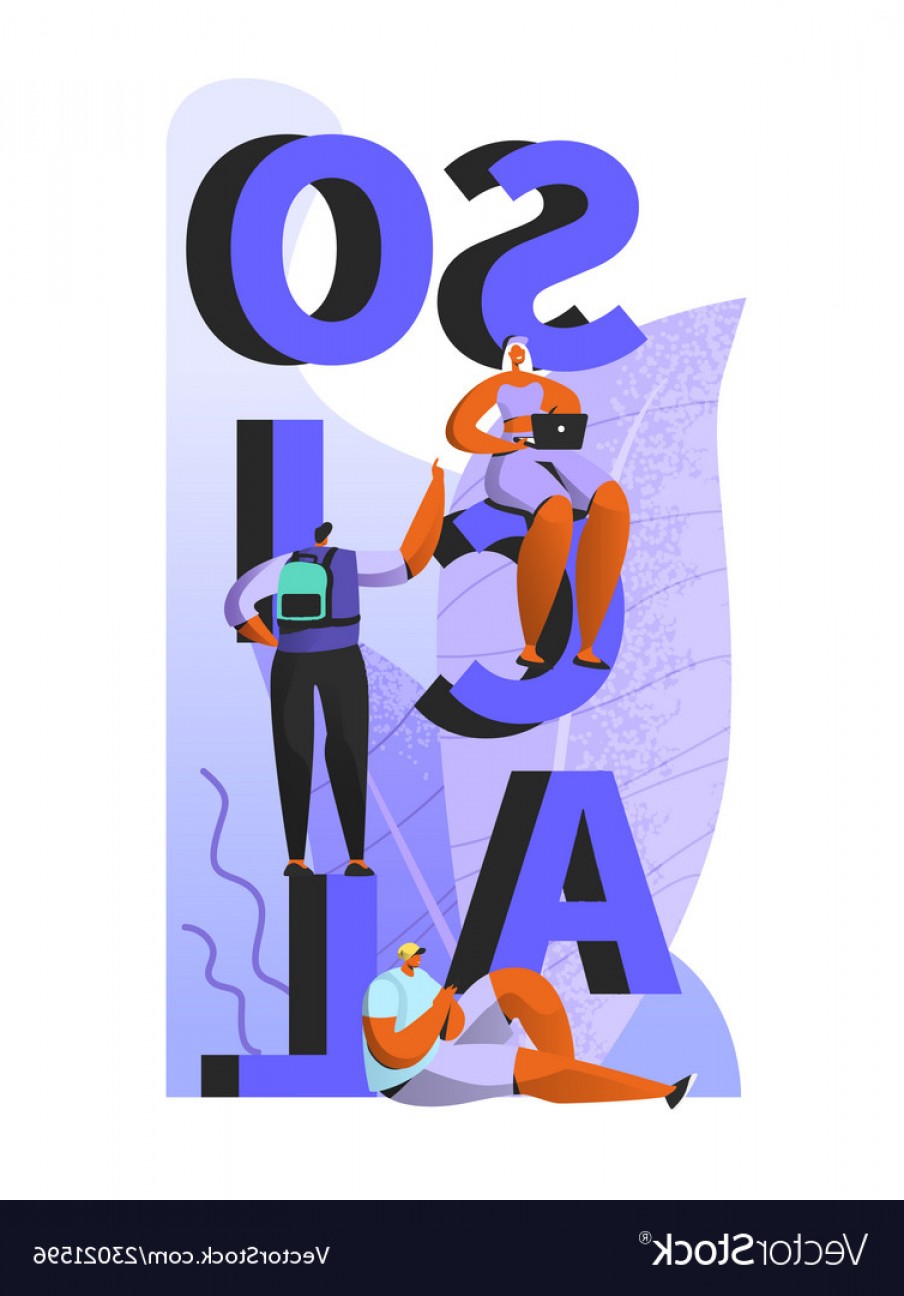 904x1296 Social Media People Chatting In Social Network Vector Hoodamathrun