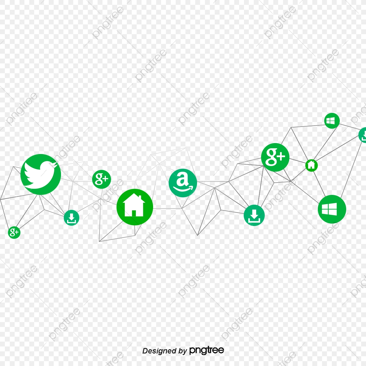 1200x1200 Abstract Social Networking, Vector Material, Social Network