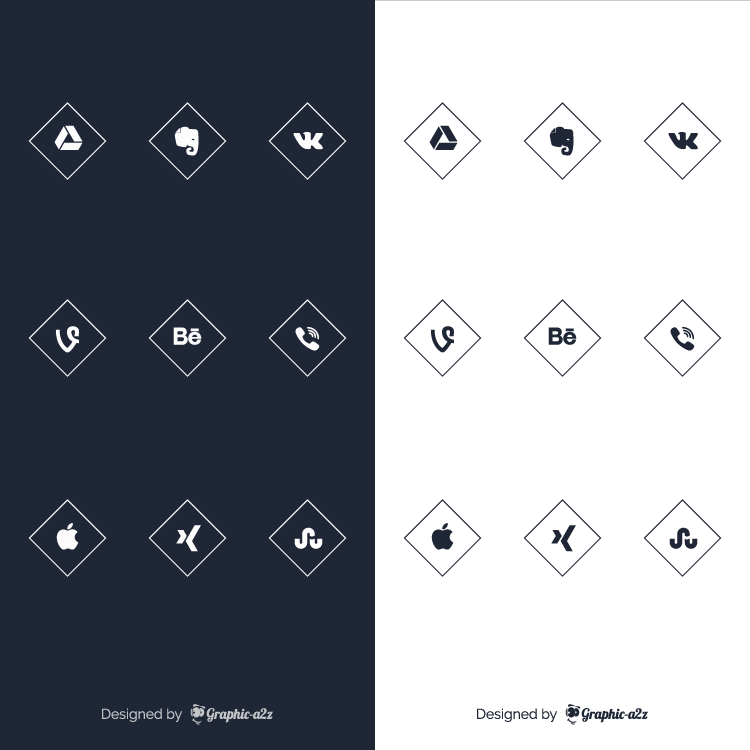 750x750 Free Social Media Vector Icons For Business