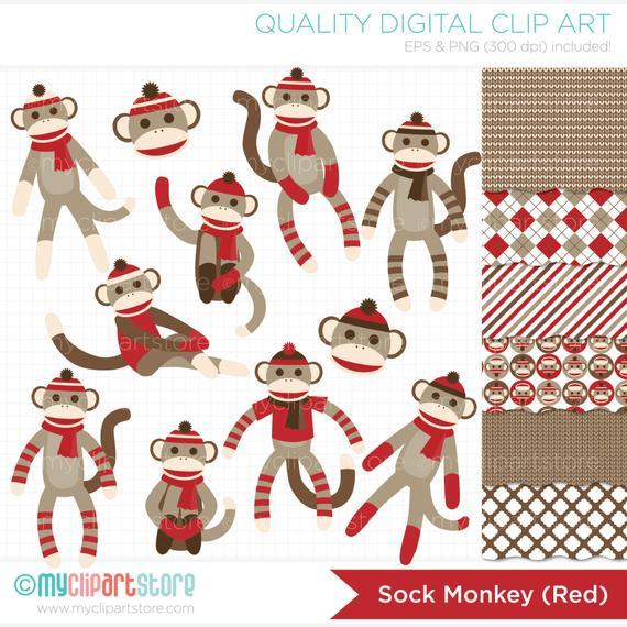 Sock Monkey Vector