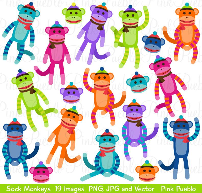 792x755 Sock Monkey Clipart And Vectors Pinkpueblo